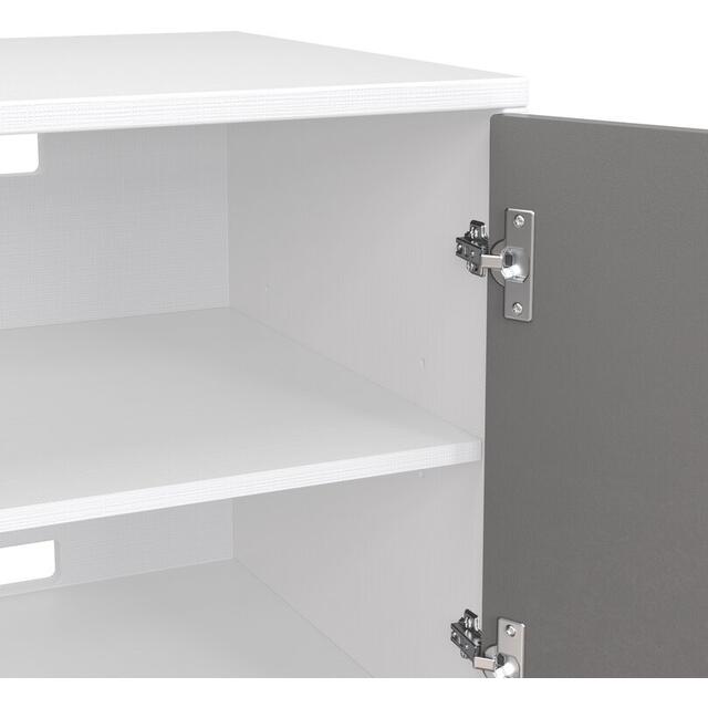 Frank Olsen Smart 1500 TV Cabinet with LED Lighting - White and Grey image 8