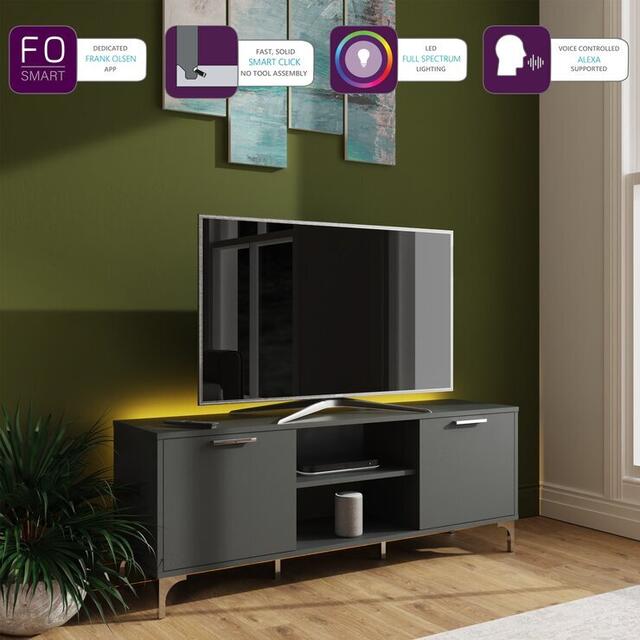 Frank Olsen Ouverte Grey TV Cabinet with Mood Lighting   image 3