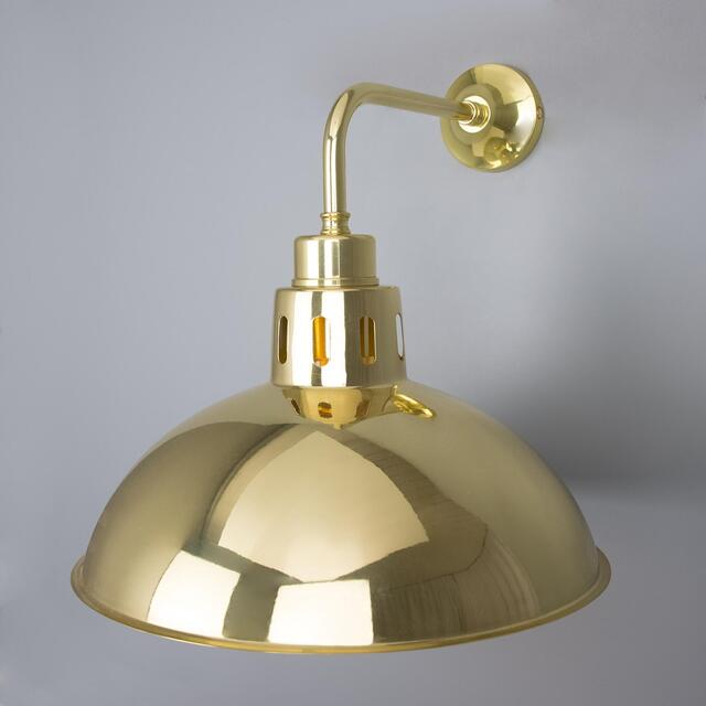 Paris Vintage Brass Dome Wall Light image 4