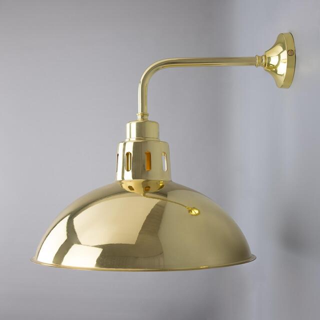 Paris Vintage Brass Dome Wall Light image 5