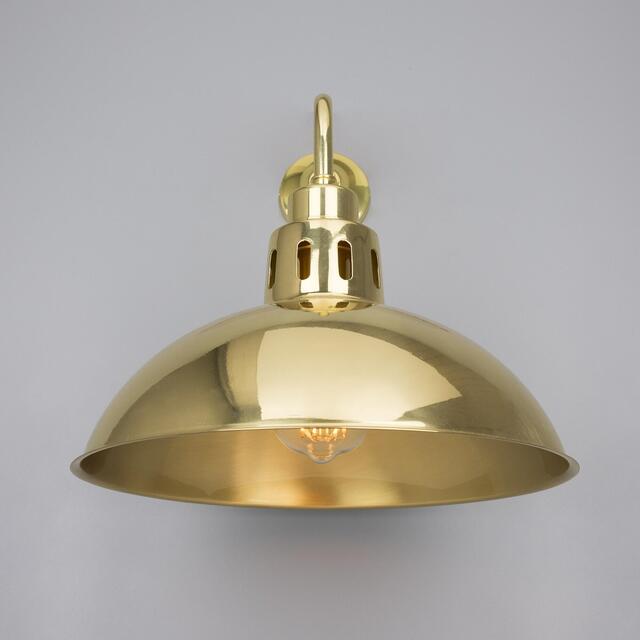 Paris Vintage Brass Dome Wall Light image 7