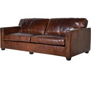 Vintage Leather Manhattan Three Seater Sofa