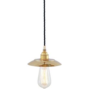 Reznor Industrial Brass Pendant Light by Mullan Lighting