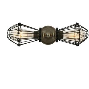 Praia Vintage Double Cage Wall Light by Mullan Lighting