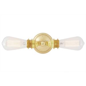 Lome Vintage Double Bare Bulb Wall Light by Mullan Lighting