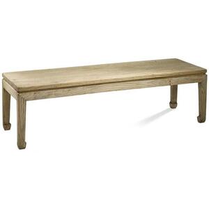 Chinese Country Wooden Bench - Natural Elm Finish