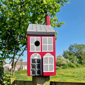 Handmade Victorian House Bird Box by Lindleywood
