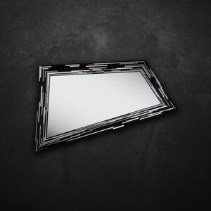 Rhombus black PIAGGI glass mosaic mirror by Piaggi