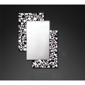 Kaleidoscope PIAGGI violet glass mosaic mirror