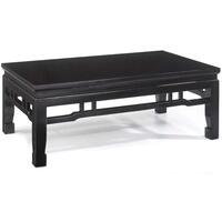 Chinese Kang Style Coffee Table, Black Lacquer by Shimu