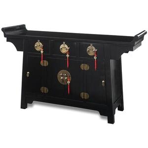 Altar Cabinet, Black Lacquer by Shimu