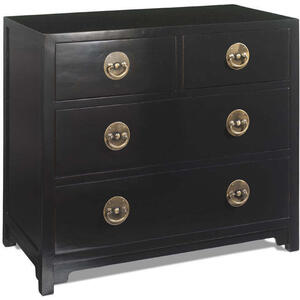 Large Chest of Drawers, Black Lacquer