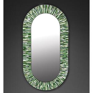 Stadium PIAGGI green glass mosaic mirror by Piaggi
