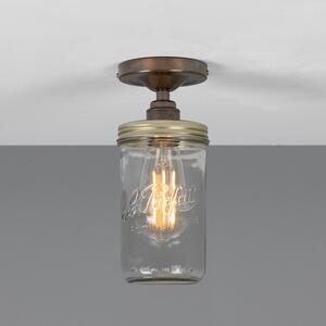 Jam Jar Vintage Flush Ceiling Light by Mullan Lighting