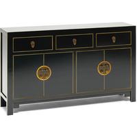 Large Classic Chinese Sideboard – Black