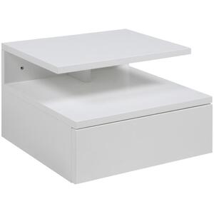 Ashlen Wall-Mounted Bedside Table in White, Black or Grey by Icona Furniture