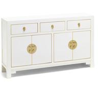 Large Classic Chinese Sideboard - White