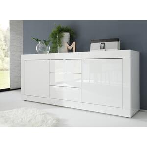 Urbino Collection Sideboard Two Doors/Three Drawers - White  Gloss Finish by Andrew Piggott Contemporary Furniture