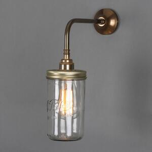 Vintage Jam Jar Glass Wall Light by Mullan Lighting