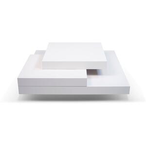 TemaHome Slate Coffee Table 3 Level - Matt White, White and Oak or Concrete by Temahome