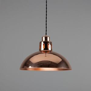 Berlin Vintage Copper Pendant Light 30cm by Mullan Lighting