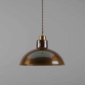 Lyon Industrial Antique Brass Pendant Light