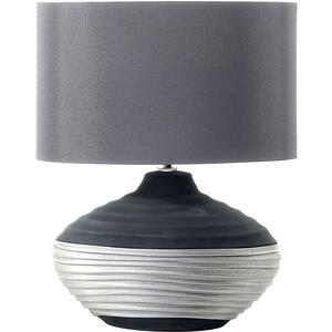 LIMA Oval Table lamp with Black Faux Silk Shade