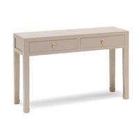 Qing oyster grey large console by The Nine Schools