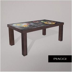 Fortis Circles Dining Table Glass Mosaic Top by Piaggi