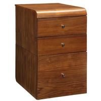 Jual Retro 3 Drawer High Cabinet for Desks PC605 - Walnut