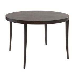Fitzroy Circular Dining Table in Charcoal Wenge Finish
