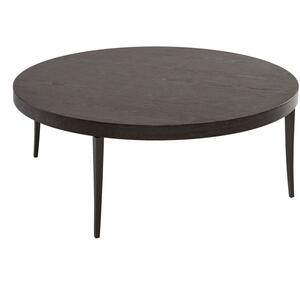 Fitzroy Circular Coffee Table in Modern Charcoal Wenge Finish