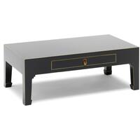 Chinese Coffee Table One Drawer Black