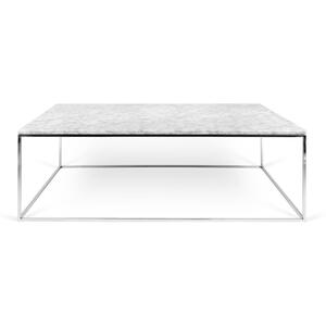 Gleam Rectangular Coffee Table Black Marble or Wood Top by Temahome