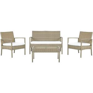 Marsala 4 Seater Rattan Garden Sofa, Armchairs & Coffee Table Set