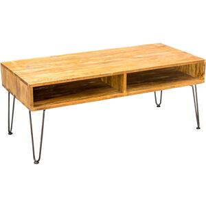 Hairpin Coffee Table Mango Wood and Steel