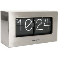 Karlsson Boxed Flip Clock Small - Steel by Red Candy