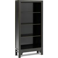Qing black and gilt large bookcase by The Nine Schools