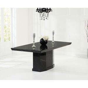 Como Marble Rectangular Dining Table 200 x 100cm in Black or Brown