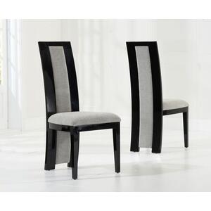 Rivilino Art Deco Dining Chair White and Black or Brown by Icona Furniture