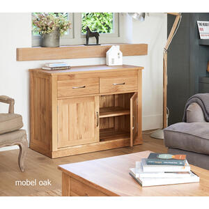 Mobel Oak Small Sideboard by Baumhaus Furniture