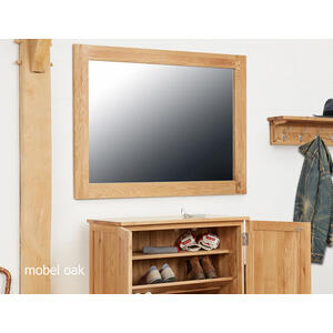 Mobel Oak Rectangular Wall Mirror - Medium