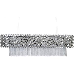 Venus Nickel Rectangular Chandelier G9 40W by The Arba Furniture Company