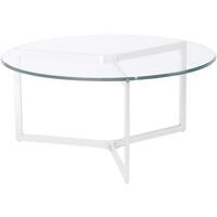 Linton Stainless Steel And Glass Coffee Table by The Libra Company
