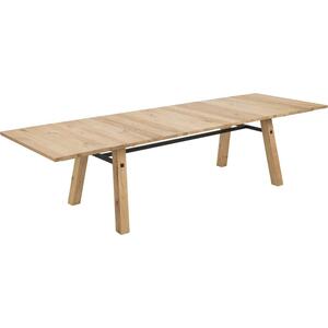 Stockhelm (Wild Oak) extending dining table by Icona Furniture