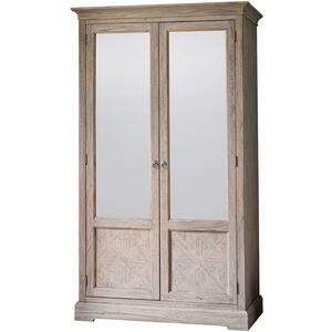 Mustique French Colonial 2 Mirror Door Wardrobe in Mindy Ash Wood