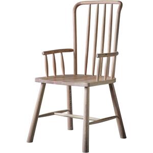 2 x Wycombe Nordic Oak Carver Dining Chairs