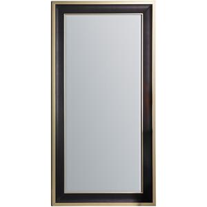 Edmonton Rectangular Leaner Mirror Black and Gold Frame 156cm x 80cm