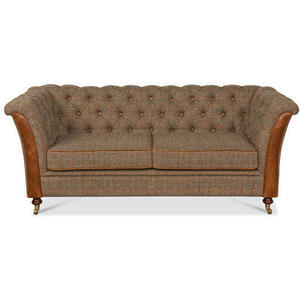 Gamekeeper Thorn Harris Tweed Caesar Two Seater Chesterfield Sofa by The Orchard