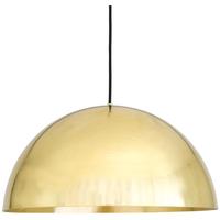 Maua Large Brass Dome Pendant Light 40cm by Mullan Lighting